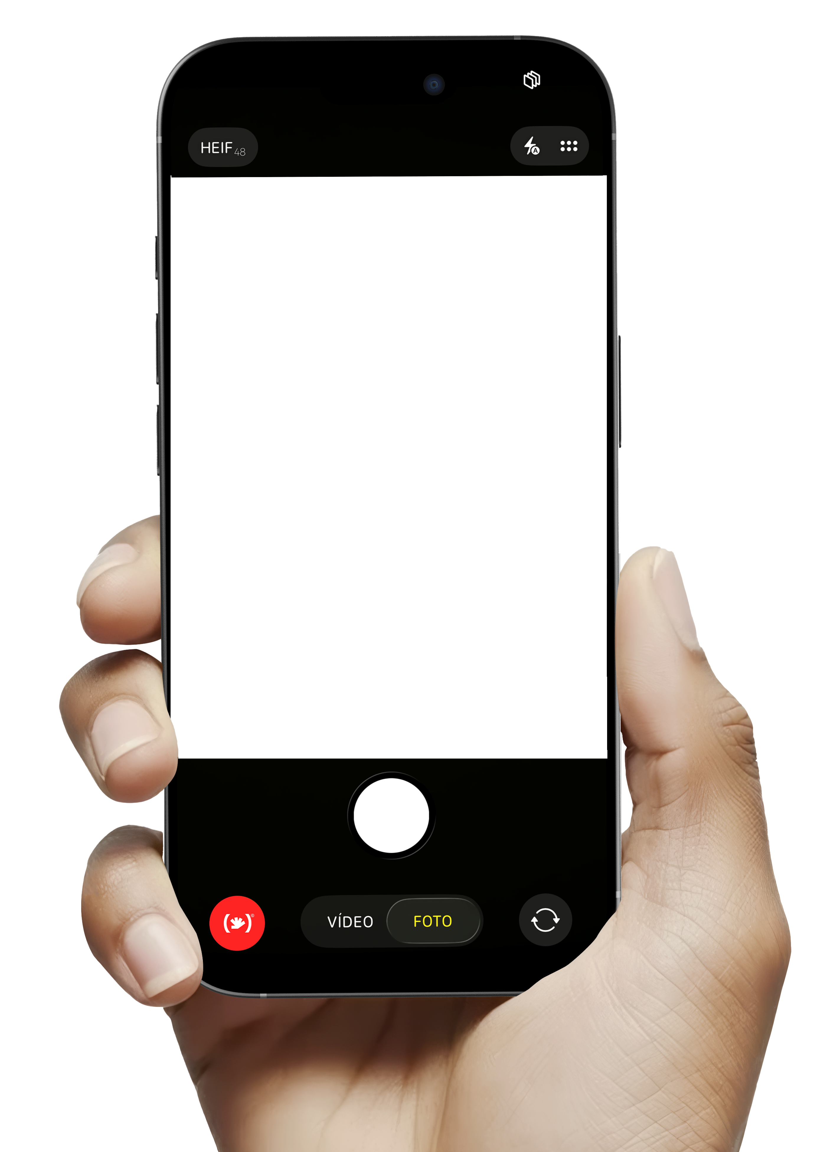 Mockup móvil con cámara